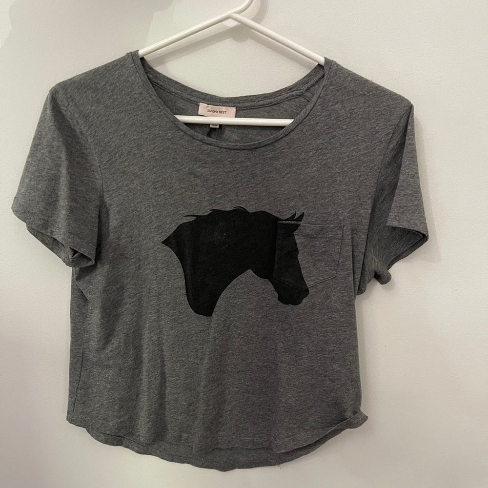 Aritzia Sunday best grey tshirt